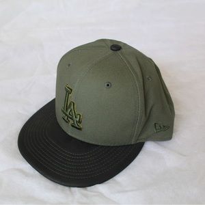 New Era LA Dodgers Olive Snapback